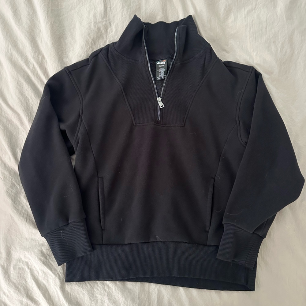 Black half zip Avia sweatshirt